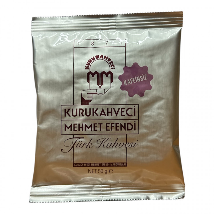 Турецкий кофе молотый без кофеина MEHMET EFENDI 50г